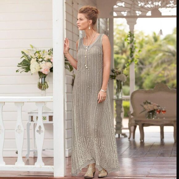 NWT Gretty Zueger / Sundance Davenport Dress in Crystal | Size XS - Picture 1 of 12